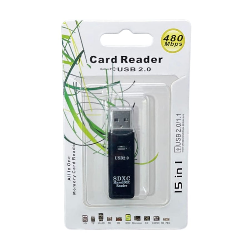 15 In 1 480mbps Card Reader Adapter (All One)