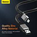 Baseus CoolPlay Series Fast Charging USB-A to iPhone Cable 2.4A 1m Black