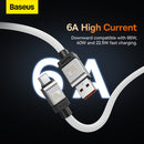 Baseus CoolPlay Series Fast Charging USB Type-A to Type-C Cable 2m 100W White