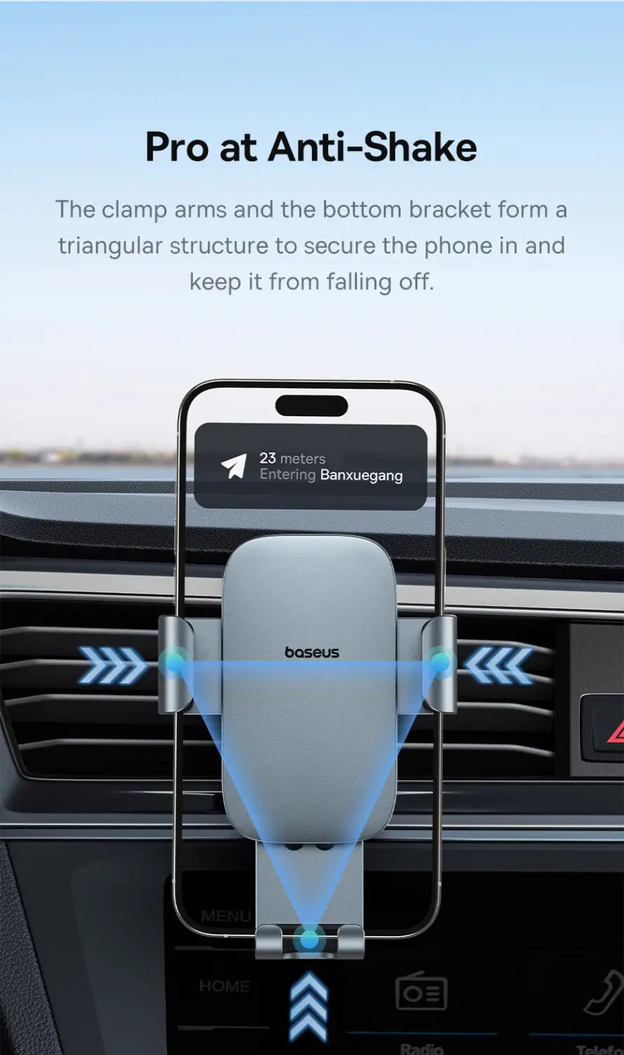 Gravity Car Phone Holder for Air Vent outlet Mount