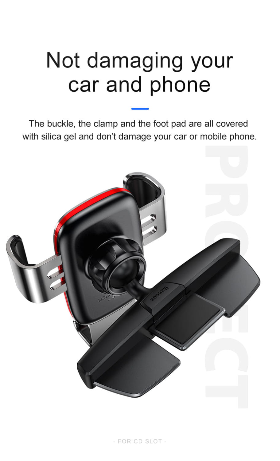 Car CD Slot Mount Stand Phone Holder With Gravity Auto