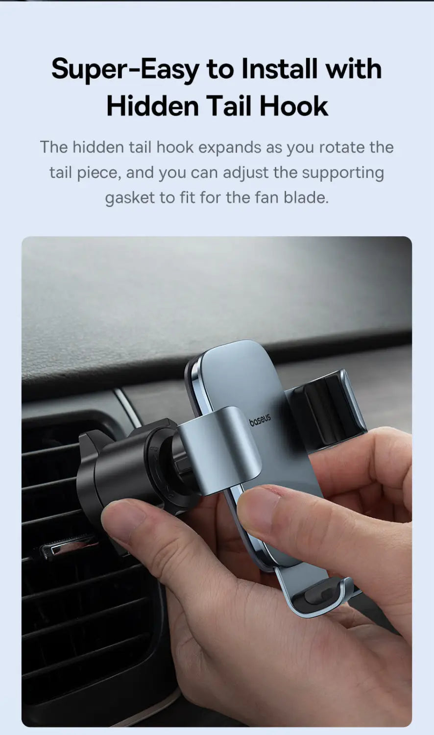 Gravity Car Phone Holder for Air Vent outlet Mount