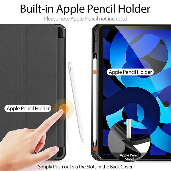iPad Air 13 2024/2025 Flip Trifold Stand Case Cover with Pencil Holder