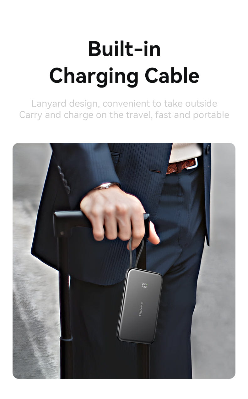 Ultra-Slim Power Bank 5000mAh – 20W Fast Charge