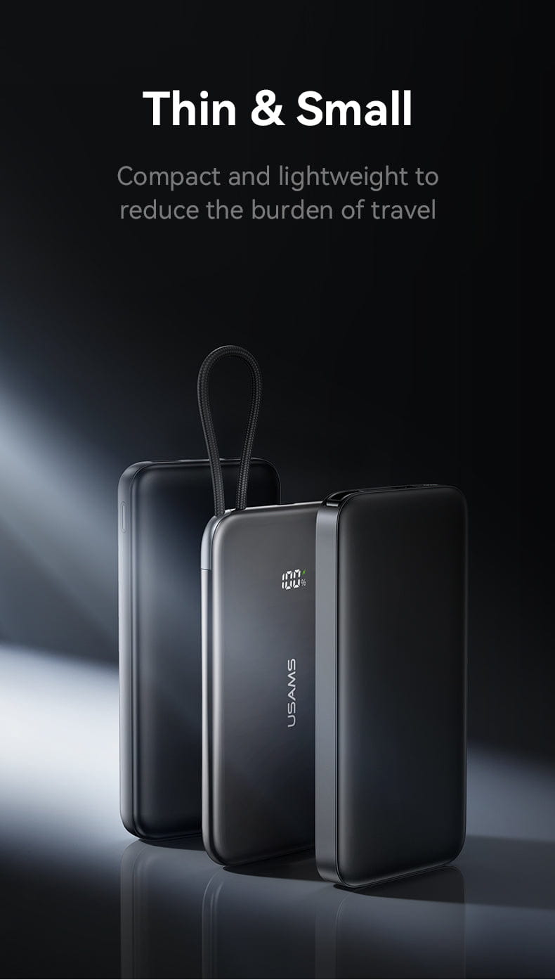 Ultra-Slim Power Bank 5000mAh – 20W Fast Charge
