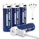 1.5V AA 2450mAh USB-C Li-ion Rechargeable Battery 4 Pcs 2
