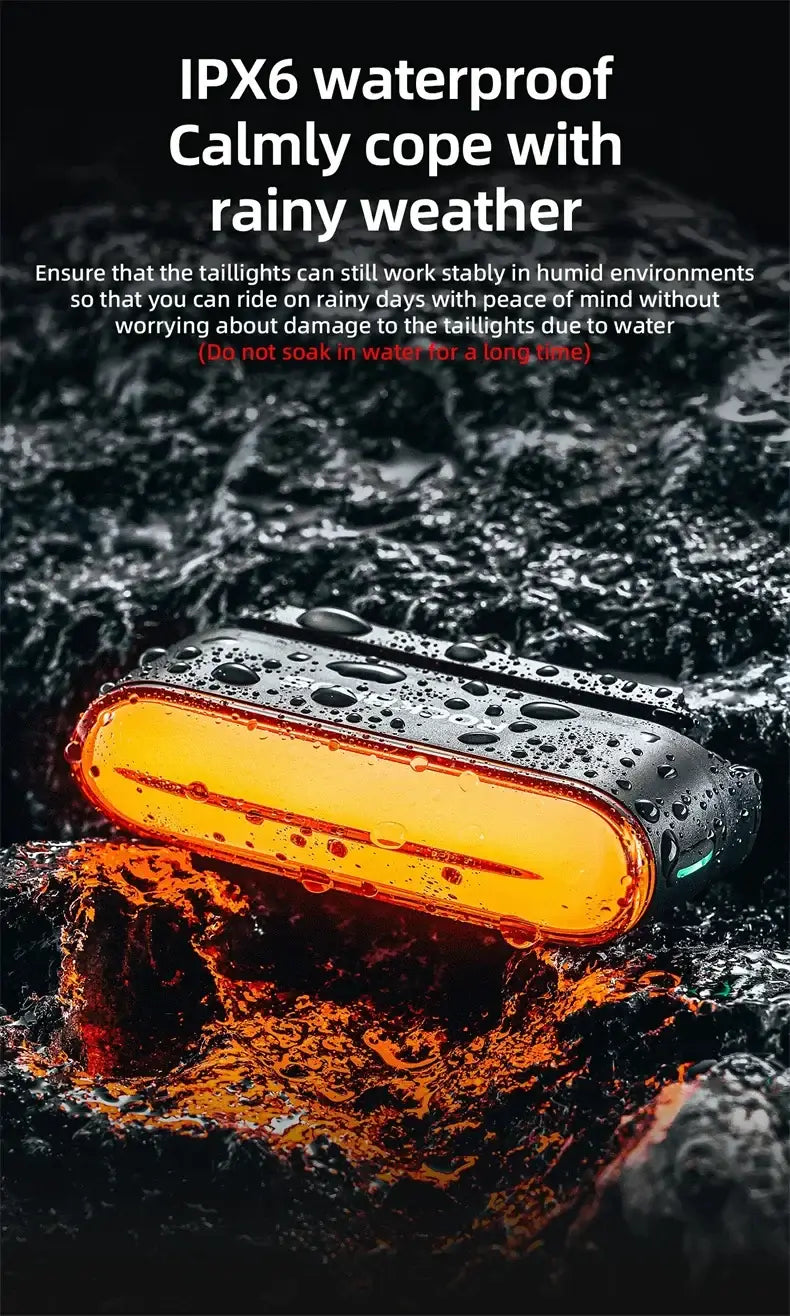 Magnetic Smart Bike Tail Light Rechargeable Rear Light