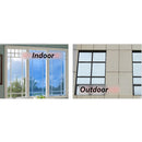 100CMx 5M Silver Mirror Glass Window Tint Film Block UV 2