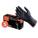 100x Disposable Nitrile Gloves Latex Powder Free Black