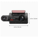 1080P Car DVR 3’’ Dual Lens Dash Cam Video Recorder Camera