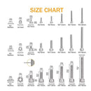 1080Pcs M2 M3 M4 Hex Button Head Socket Screw Stainless
