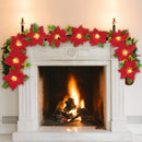 10LED Christmas Red Flower Tree Light Xmas Light String
