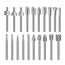 10pcs HSS Router Bits + 10pcs Rotary Bits 1