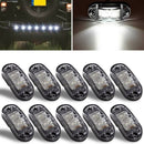 10PCS LED Side Marker White Lights Indicators Trailer Truck