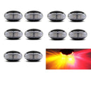 10x 10v-30v Red Amber Clearance Lights Side Marker Led
