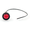 10X Round Marker Lights Red LED Truck Trailer Side