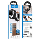 Universal Leather Watch Strap with Magnetic Buckle