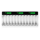 12 Slot LCD Display Battery Charger for AA AAA NiMH