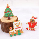12PCS Christmas Tree Decorations Gingerbread Man Ornaments 5