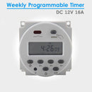 12V 16A LCD Day Programmable Timer Time Relay Switch 24