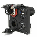 12V-24V Dual Car Cigarette Lighter Plug Socket Dual USB