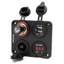 12V-24V Dual Car Cigarette Lighter Plug Socket Dual USB