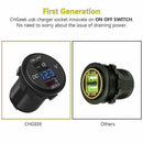 12V/24V QC 3.0 USB Fast Charger Socket Outlet On&Off Switch