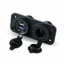 12V Car Cigarette Lighter Socket 2.1A Dual USB Charger
