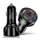 12V Car Cigarette Lighter Socket Dual QC3.0 USB Ports Fast