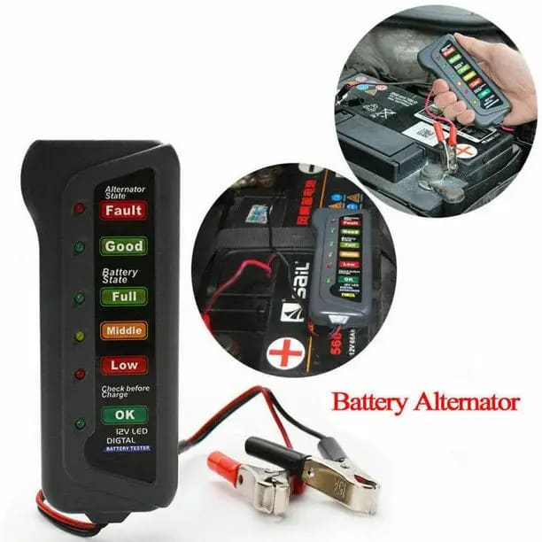 12V LED Car Battery Load Tester Tools & Kits (multipurpose)