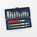 13pcs Hobby Knife Blade Craft Cutter Knife Set With Case