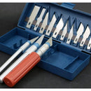 13pcs Hobby Knife Blade Craft Cutter Knife Set With Case