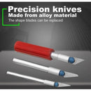 13pcs Hobby Knife Blade Craft Cutter Knife Set With Case