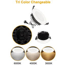 13W 1170 lumens,Tri-Color Dimmable LED Downlight Dia 108mm 2
