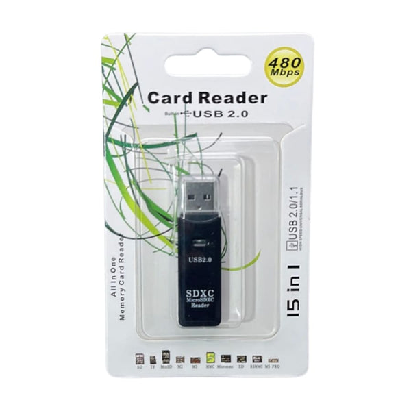 15 In 1 480mbps Card Reader Adapter (All In One)