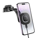 15W Magnetic Wireless Charging Phone Holder for Dashboard 5