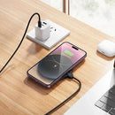 15W Ultra Thin 2 in 1 Wireless Charger w/ LED Charge Status