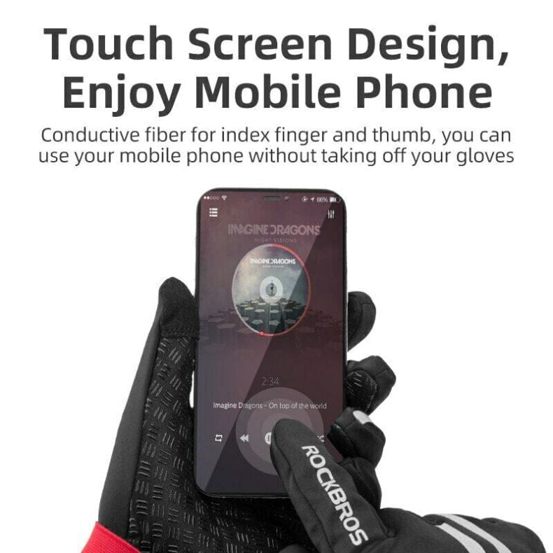 Cycling Warm Bike Bicycle Sport Glove Full Finger Gloves