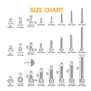 1080Pcs M2 M3 M4 Hex Button Head Socket Screw Stainless Steel