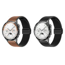Universal Leather Watch Strap with Magnetic Buckle
