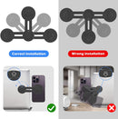Magnetic Laptop Phone Holder - black