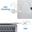 New Magnetic Laptop Phone Holder Silver