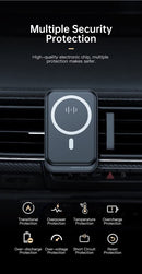 Magnetic Wireless Car Charger Black