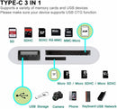 USB C SD/TF Card Reader Type C