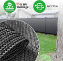 180GSM Privacy Fence Screen Black-1Mx5M