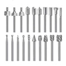 10pcs HSS Router Bits + 10pcs Rotary Bits