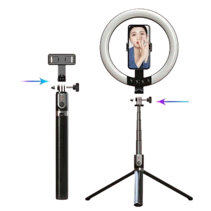 1.9m Ring Light Selfie Stick P100RGB