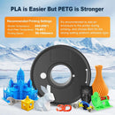 1KG PETG 1.75mm 3D Printer Printing Filament - Black 6
