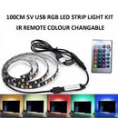 1M USB 60LED 5050 Strip Light Christmas TV Backlight 2