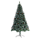 2.1M Christmas Tree 1100 Tips with Red Berries